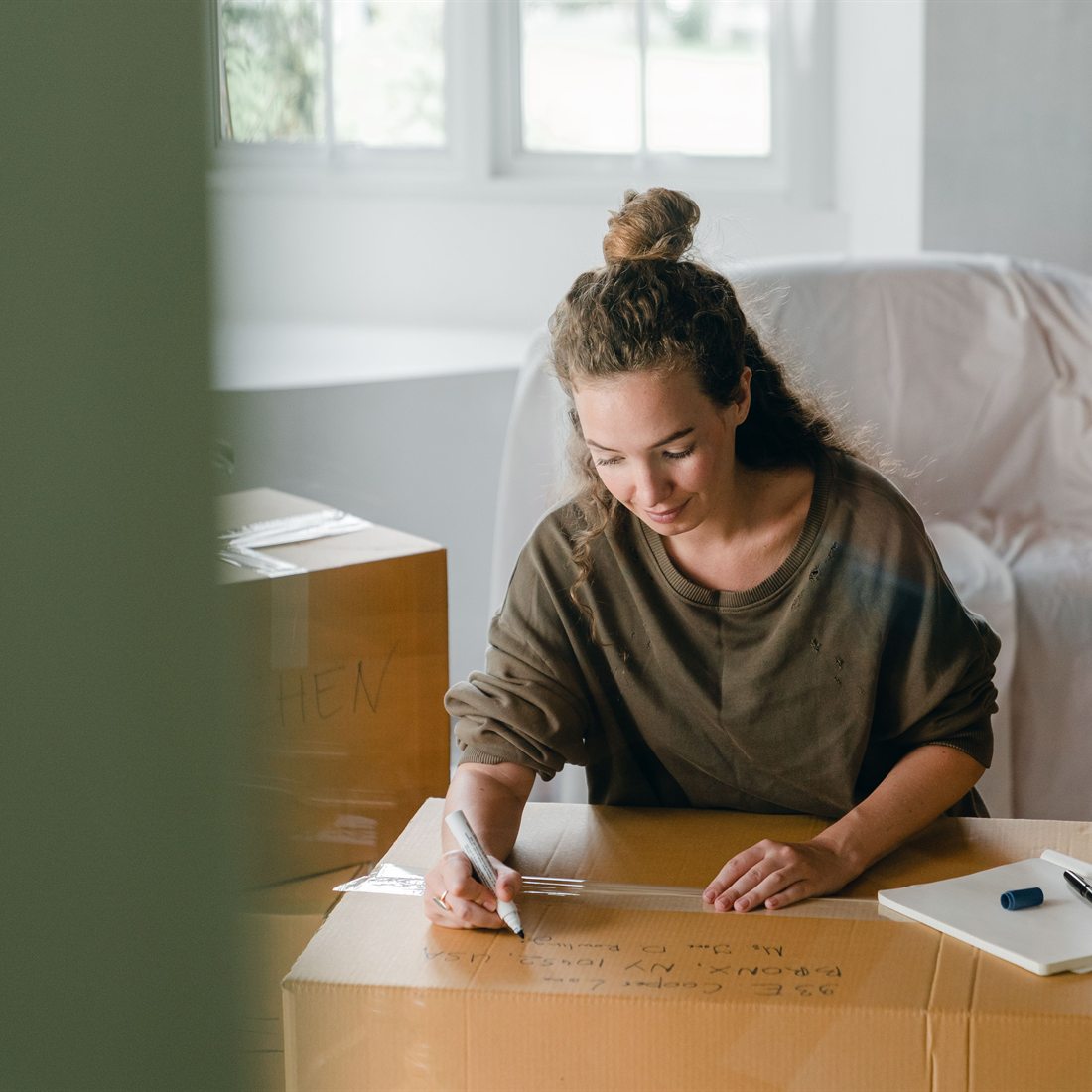 Locataire emménageant dans son logement